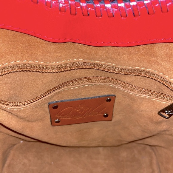 Patricia Nash Ninetta Bag – Bright Red Elegant, Bold, & Timeless Art To Wear - Picture 7 of 8